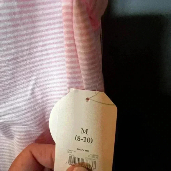 Women's Sleepwear Size M NWT Pink & White Lightweight Tank Top and Flowy Pants - Picture 8 of 8